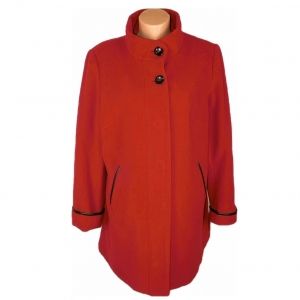 (липсва) XL Червено вълнено палто