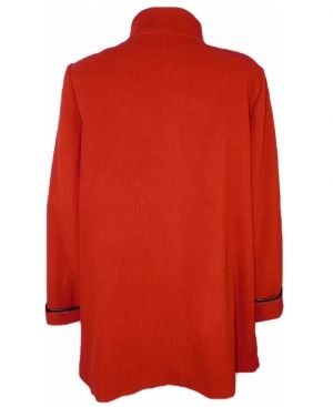 (липсва) XL Червено вълнено палто