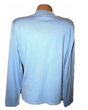 XL Светло син пуловер от вискоза