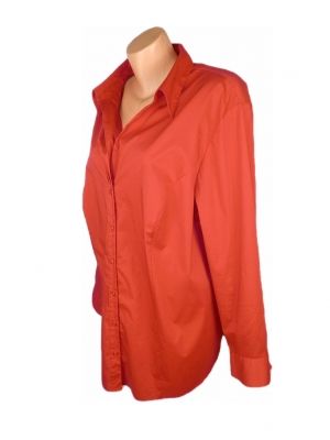 XXL-XXXL Красива червена еластична памучна блуза