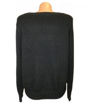 Мек черен пуловер Ze-Ze