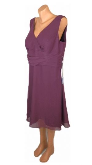 XXL Лилава рокля за поводи ( с етикет)