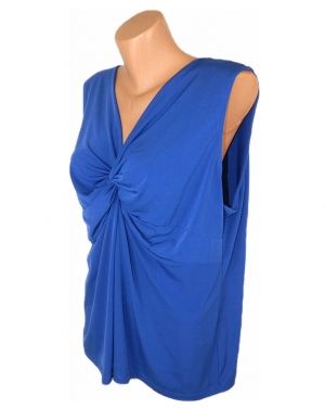 XXL-XXXL  Синя еластична блуза