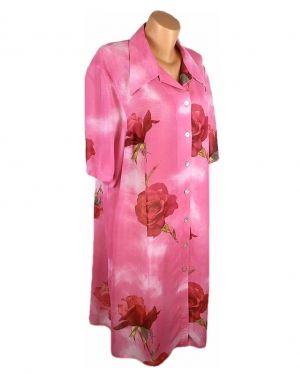 XL-XXL Розова блуза-туника от вискоза 