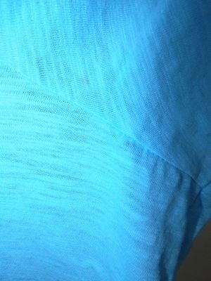 Светло-синя памучна трикотажна блуза Catherines