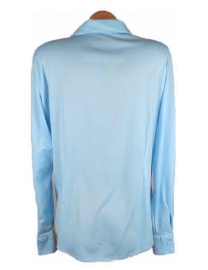 XL Еластична светло-синя блуза
