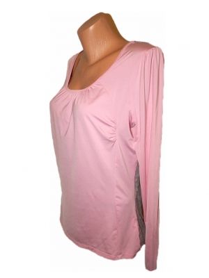 XL Еластична блуза с дантелен гръб