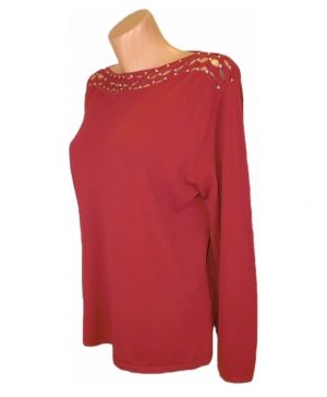 XL Еластична блуза от вискоза 