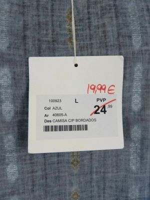L Лека памучна блуза с избелял ефект ( с етикет)