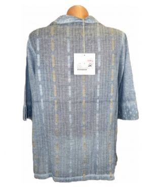 L Лека памучна блуза с избелял ефект ( с етикет)