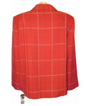 L-XL Червено сако на карета от район ( с етикет)