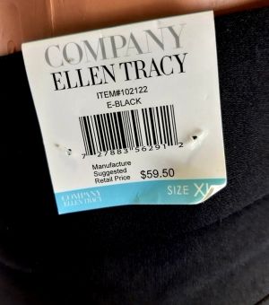 Еластична черни шорти на ластик Ellen Tracy