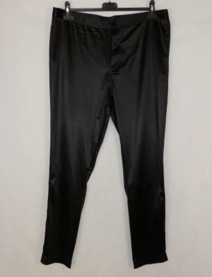 XL Еластичен черен слим панталон 