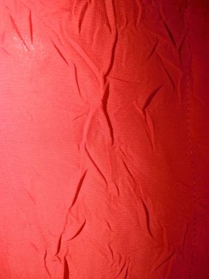 XL-XXL Червена шифонова блуза от материя с креш (мачкан ) ефект