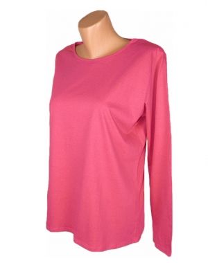 XL Розова памучна трикотажна блуза 