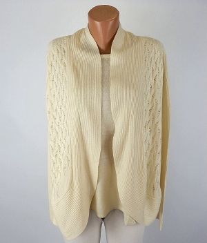 Двоен кремав пуловер Sara Morgan