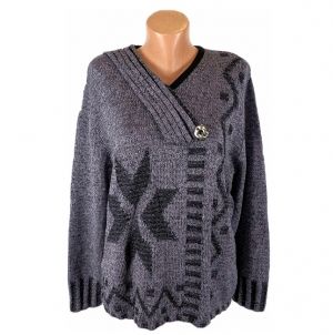 XL-XXL Еластичен памучен пуловер