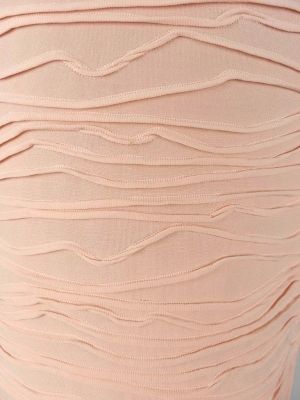 Бледорозова еластична блуза от интересна метрия Paola