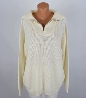 XL Кремав мъжки пуловер