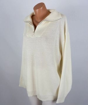 XL Кремав мъжки пуловер