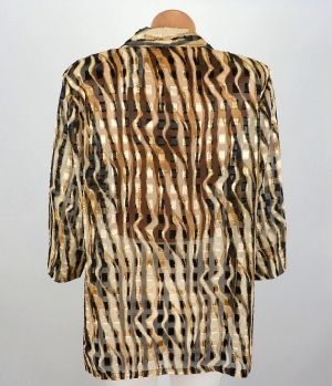 XL Шифонова блуза от интересна материя 