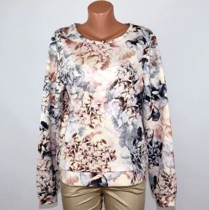 Еластична блуза с флорална рисунка H&M