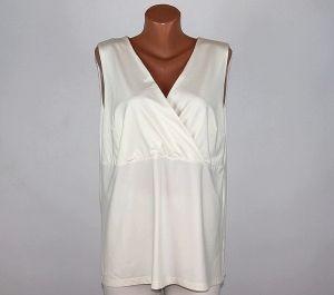 Кремава еластична блуза H&M