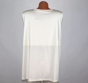 Кремава еластична блуза H&M