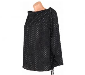 XL-XXL Шифонова блуза на точки (с етикет)