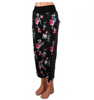 XL Еластичен панталон на цветя на ластик ( с етикет)