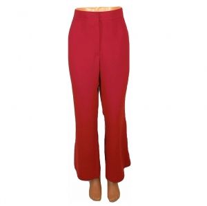 Червен класически прав панталон Marks&amp;Spencer