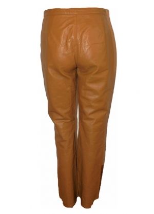 M-L Кожен панталон в цвят карамел (естествена кожа)