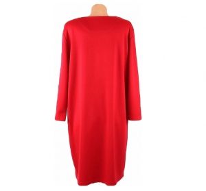XL-XXL Червена еластична рокля 