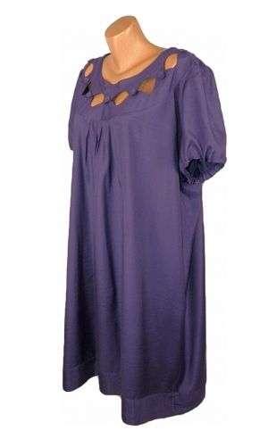 Лилава рокля от вискоза Monami