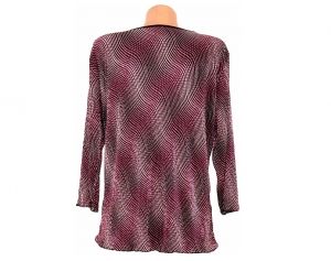 XL Интересни плисирана еластична блуза 