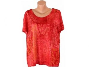 XXL Червена еластична блуза