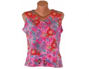XL Цветна памучна трикотажна блуза