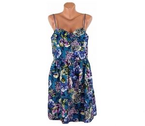 XL Цветна памучна рокля за лято
