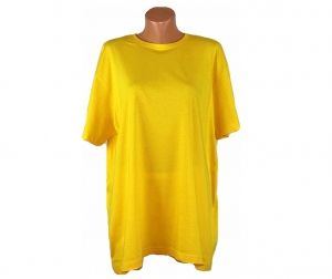 Жълта памучна блуза