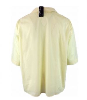 XXXL Лека жълта памучна риза