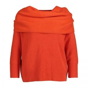 Пуловер в керемиденочервено
