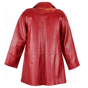 L-XL Червено кожено яке