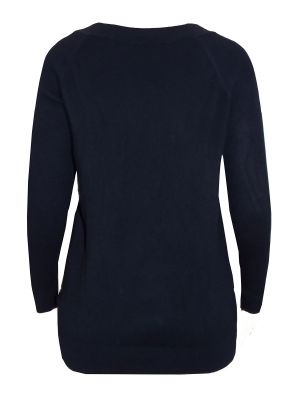 Черен пуловер с финна плетка от вискоза M&amp;S