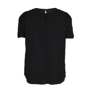 Черна ефирна блуза