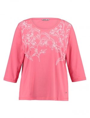 Розова памучна блуза с 3/4 ръкав Z-one