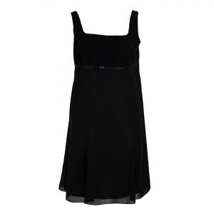 Черна шифонова рокля Dressbarn