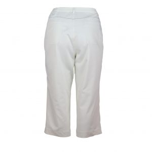Бял  7/8 панталон с интересна бродерия