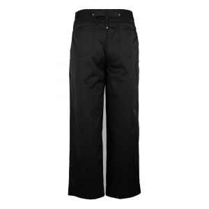 Черен панталон с мокър ефект
